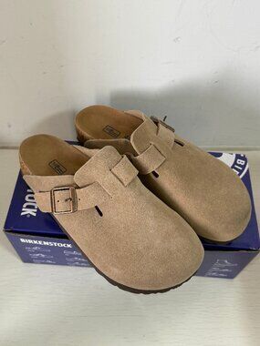 Birkenstock Women's Boston Suede Clog - Taupe